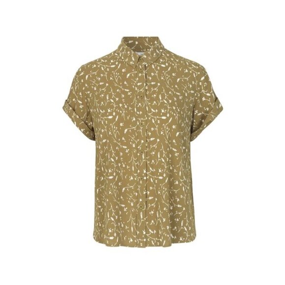 Samsoe Samsoe Camisa Majan Blouse Top NWT in Feuilles Khaki - Picture 9 of 9